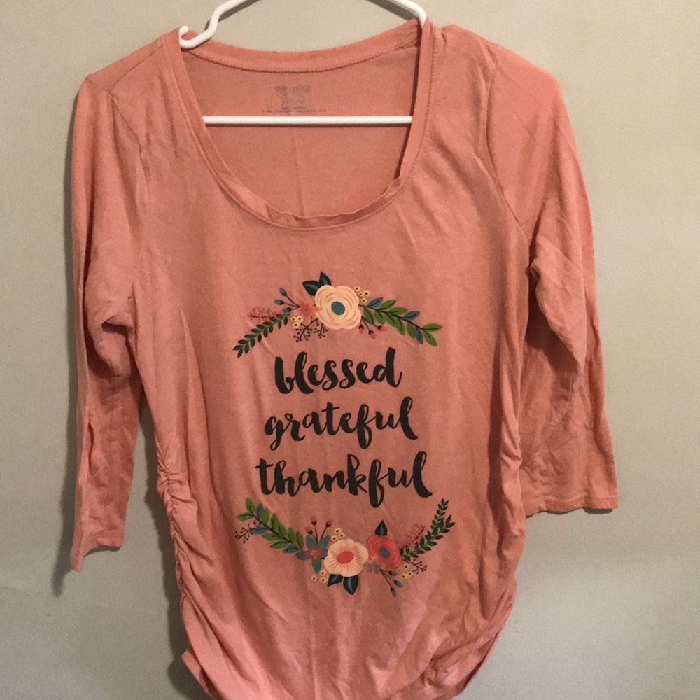 2/$12! Motherhood Maternity 3-quarter length shirt